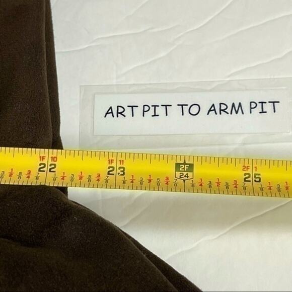 Essentials by Milano Vegan Suede & Fur Embroidered Coat NWOT Size L - Picture 12 of 12